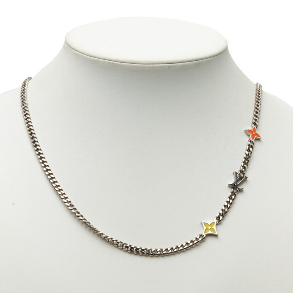 LOUIS VUITTON Red Monogram Necklace